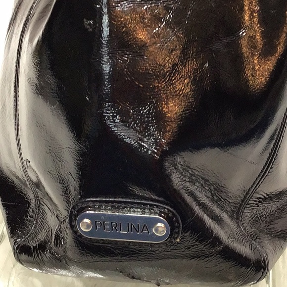 Perlina shiny black patent large tote bag - Picture 8 of 16